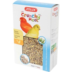 Confezione di cibo per uccelli "Crunchy Meal" di Zolux per canarini.