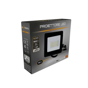 Proiettore LED alloggiamento in alluminio 20W 1800lm nero