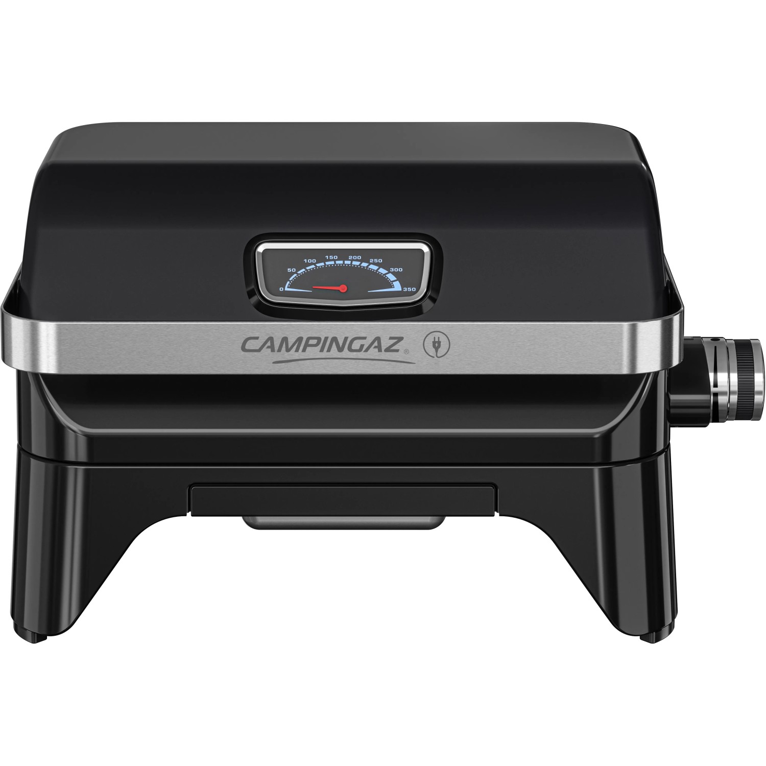 Campingaz Barbecue elettrico Attitude 2 Go Electric, grill da tavolo nero compatto con termometro.