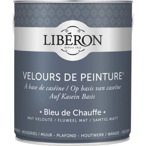 Idropittura lavabile Velours de Peinture Liberon Bleu Chauffe 2,5 L
