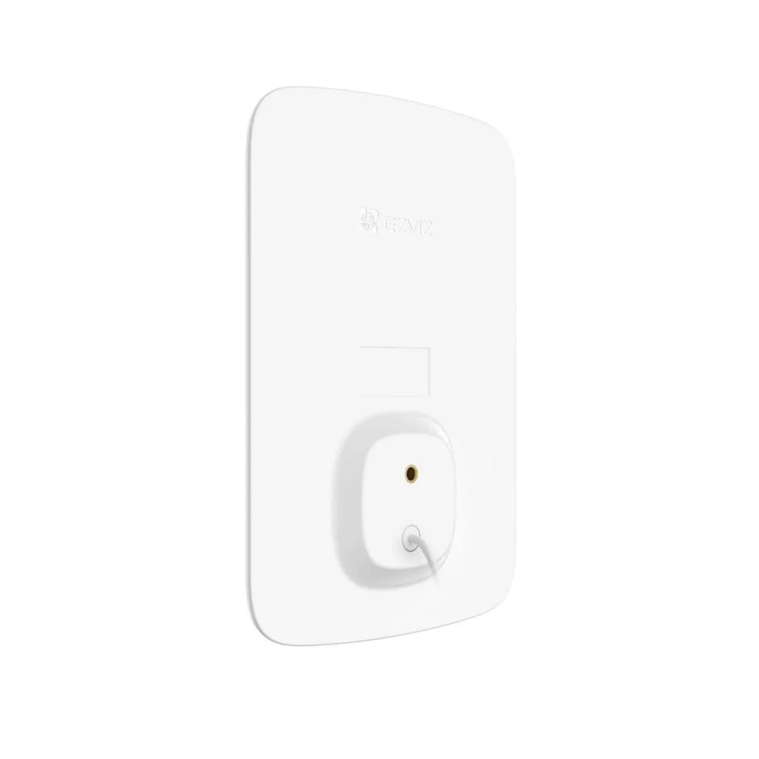 Dispositivo domotica bianco con connessione via cavo.