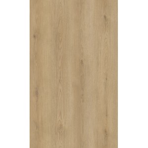 Pavimento vinilico chiaro effetto legno, vista dettagliata.