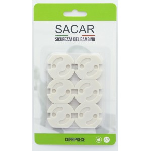 SACAR Protezioni per prese, confezione da 6, per la sicurezza dei bambini nella stanza.