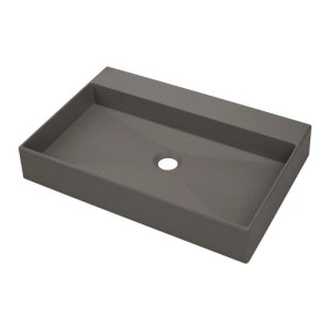 Lavabo da appoggio design Puerto Padre Idrostile 400x100 mm antracite met