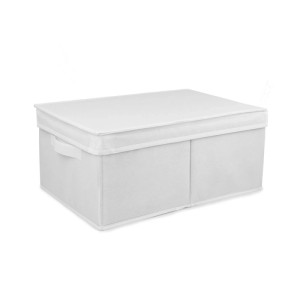 Scatola pieghevole con maniglie Compactor bianca 43x30x19 cm