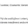 Etichetta con ingredienti e avvertenze sulle reazioni allergiche.