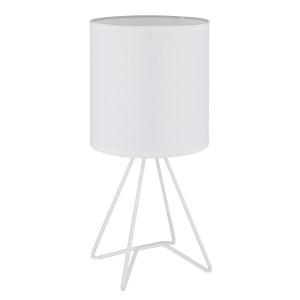 Lampada da tavolo in metallo Tamian Globo 160x345 mm bianco
