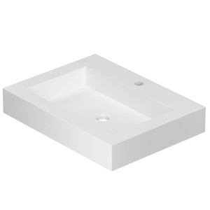 Lavabo rettangolare bianco t.b.t. della categoria Lavandini.