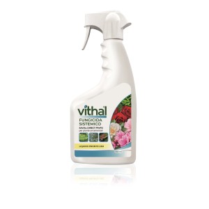 Vithal Fungicida per piante ornamentali, flacone spray pronto all'uso.