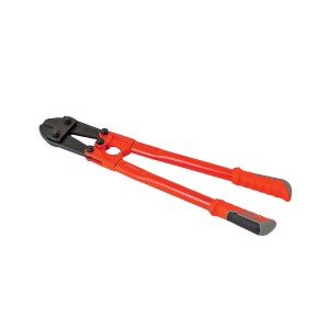 Tronchese per bulloni con manici rossi per muratori e piastrellisti.