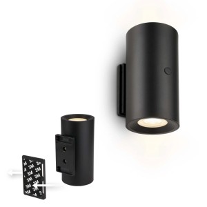 Applique LED Isy 140lm 3000K Ø6,1x12cm Nero