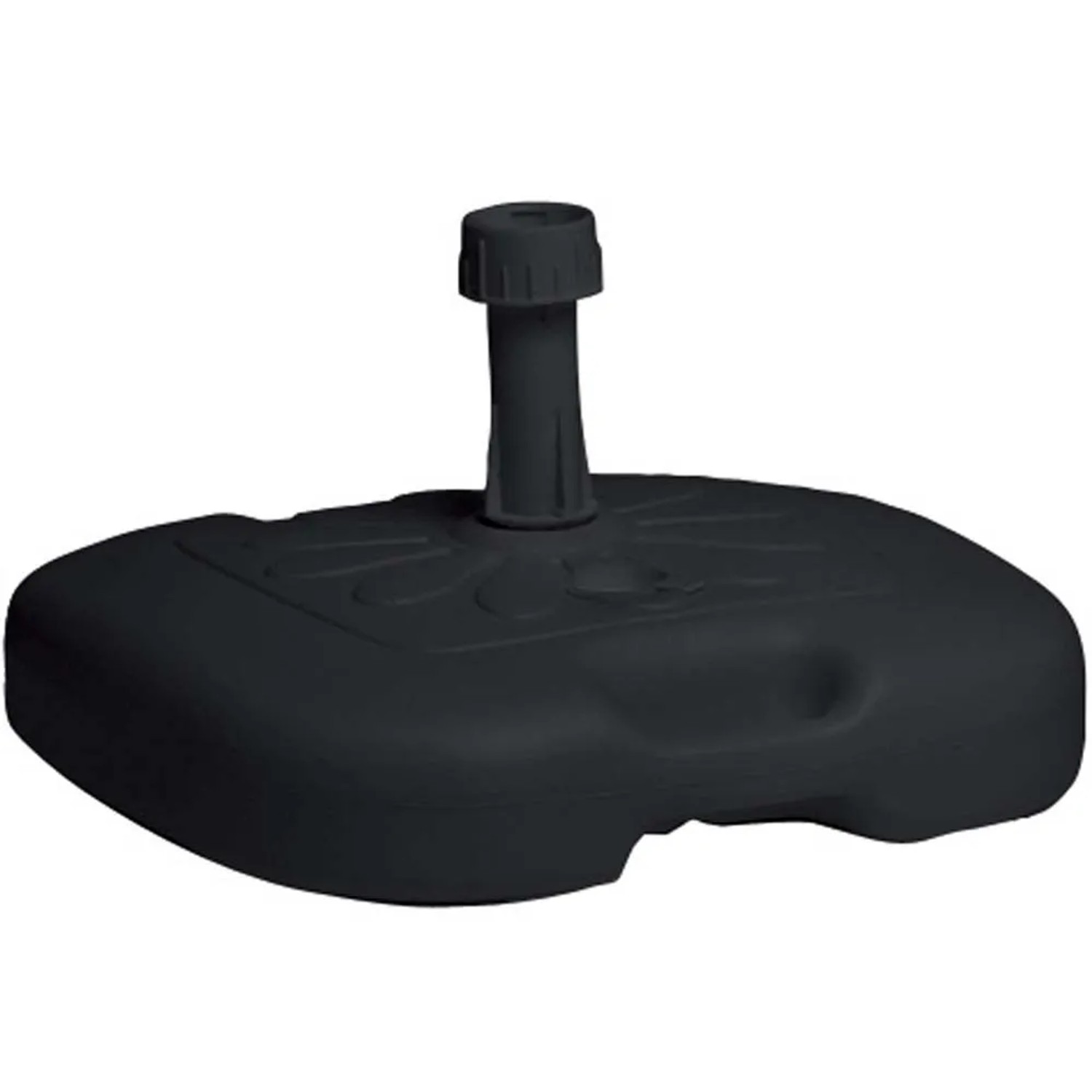 Base Per Ombrellone IB00018 – 45 Litri, Da Riempire Con Acqua O Sabbia – Colore Nero, Materiale Polietilene