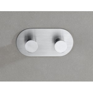 Wenko Cona Duo appendino a muro, acciaio inox opaco, per bagno e cucina.