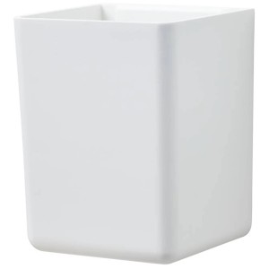 Contenitore bianco Tesa Baboo senza coperchio, ideale per accessori bagno.