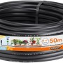 Tubo nero per microirrigazione, rotolo da 50m per irrigazione giardino.