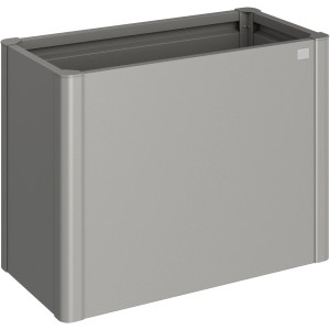 Aiuola rialzata in metallo Biohort, grigio quarzo metallizzato, 77x102x53cm. Ideale per giardino e terrazzo.