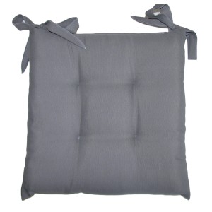 Cuscino per sedia t.b.t. grigio con lacci.