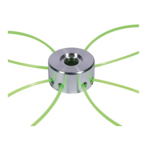 t.b.t. Accessori per decespugliatori e tagliabordi con fili verdi.