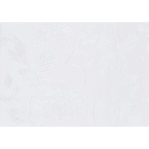 Tovaglia bianca t.b.t. con motivo floreale.