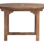 Tavolo allungabile da giardino tondo in teak 120/170x120 cm_4