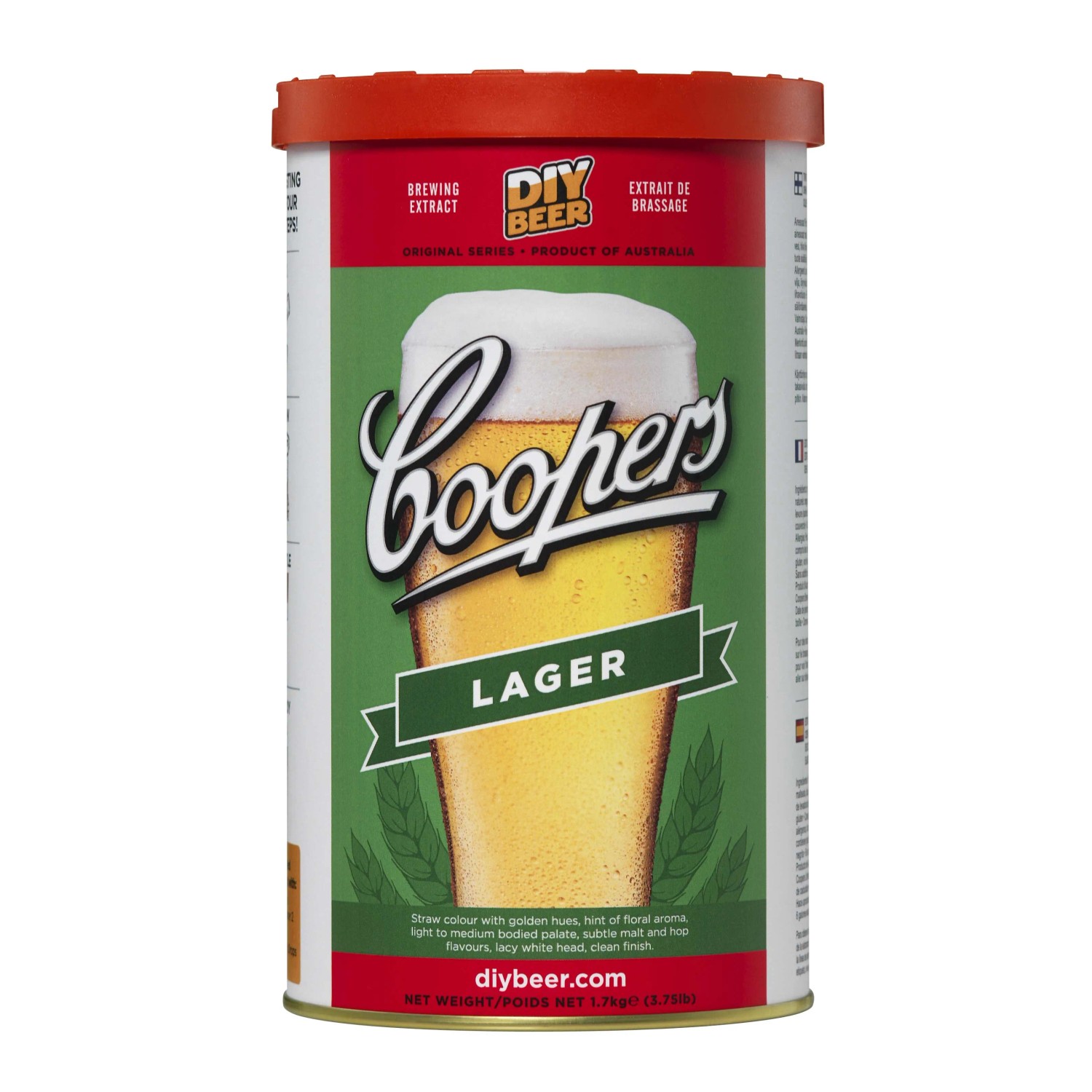 Coopers Australian Bier-Malz — 1,7 Kg, Zur Geschmacksverstärkung