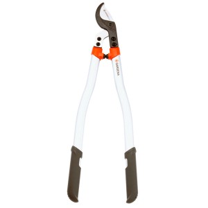 Gardena Cesoie per rami Premium 700 Bypass, cesoie da giardino con manico bianco e testa di taglio nera.