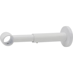 Supporto per bastone per tende Mydeco bianco estensibile, diametro 2 cm.
