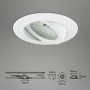 Briloner LED faretto da incasso Attach, set da 3, orientabile, bianco. Faretto con modulo LED e dimensioni.