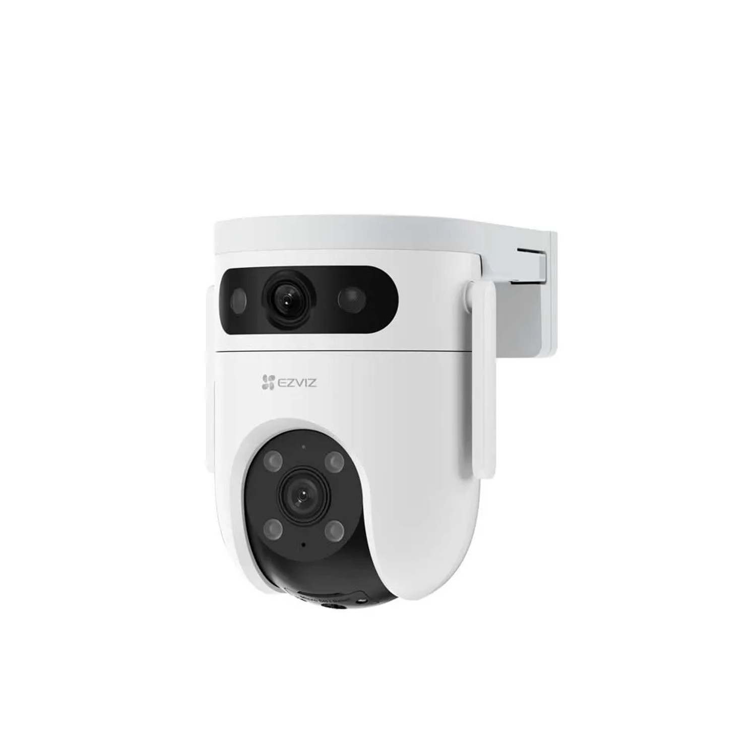 Telecamera di videosorveglianza t.b.t. bianca per esterni.