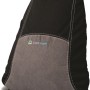 Borsa nera t.b.t. per interni auto con inserto grigio e logo Kine Travel.
