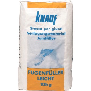 Sacco di stucco leggero per giunti Knauf, 10 kg, per giunti di cartongesso interni.