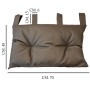 Cuscino t.b.t. grigio con passanti per il fissaggio, 70x45 cm. Cuscino decorativo per la zona giorno.