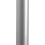 Gamba per tavolo Hettich argentata, regolabile in altezza (900-1200mm), con piastra di montaggio.