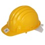 Casco di sicurezza giallo t.b.t. per abbigliamento da lavoro.