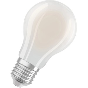 Lampadina LED Osram E27 opaca a forma di lampadina, 3.8W, luce bianca calda.