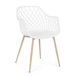 Sedia Optik 58x54xh85,5 cm bianco
