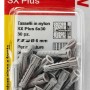 Fischer SX Plus tasselli 6x30 mm, 30 pezzi, in nylon, per fissaggi sicuri.