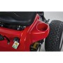 Dettaglio: Tosaerba rider Troy-Bilt Mini-Rider 60T-S rosso con portabevande e sedile.