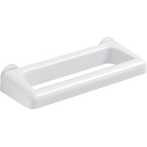 Portasciugamani t.b.t. bianco rettangolare per montaggio a parete.