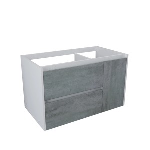 t.b.t. Mobile bagno sospeso, grigio/bianco.