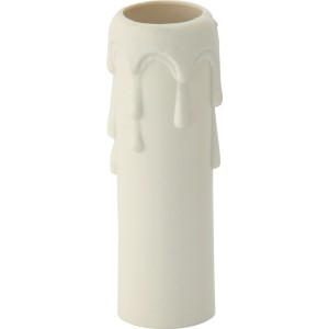 Portalampada E14 bianca design candela per lampadari.