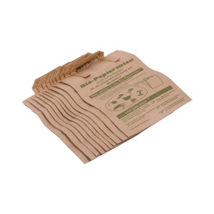 Sacchetti di carta bio, 10 pezzi, 10 litri, in carta riciclata per rifiuti organici.