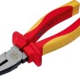 Pinza universale LUX Classic 180 mm con manico in plastica a 3 componenti rosso e giallo.