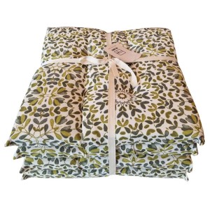 Coprisedia relax Bloom 40x40 cm verde 4 pz