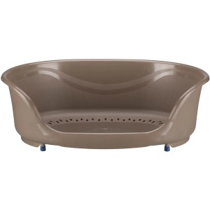 Letto in plastica taupe Jollypaw Jayson per gatti, dimensioni 38x49 cm.