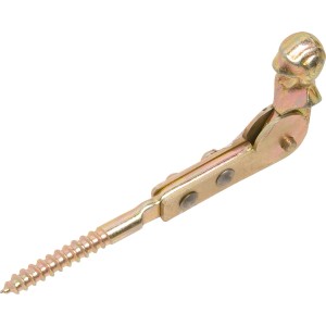 Fermapersiana zincato giallo, 140 mm, con vite per il montaggio.