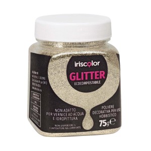 Effetto glitter di t.b.t. per progetti creativi. Glitter scintillante nel contenitore.