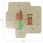 Gioco da giardino Fortress con scivolo e altalena 560x445xh305 cm_5