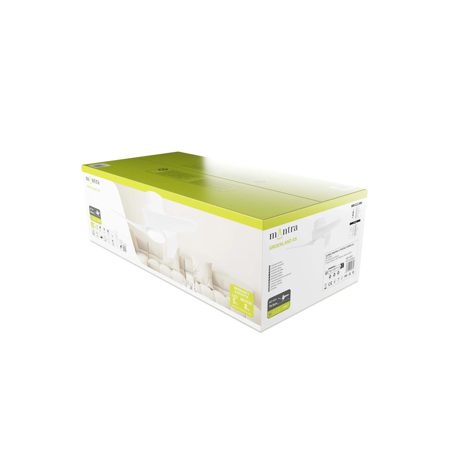 Ventilatore da soffitto con luce LED Groeland 2640 lm 3000/5000 K Ø 79,5x21 cm_7