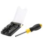 Set cacciavite Stanley con inserti, giallo/nero, per vari lavori di avvitatura.